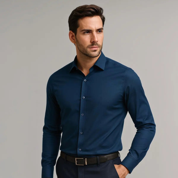 Norvetti | Chemise Infroissable à Coupe Ajustée